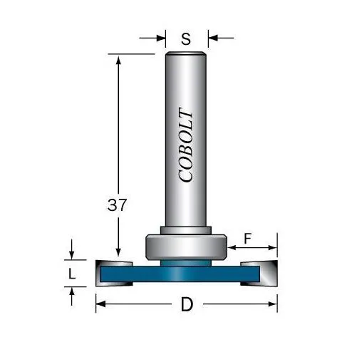 Utförsäljning 213-8009 Cobolt Skivnotfräs L=8, F=9, D=36